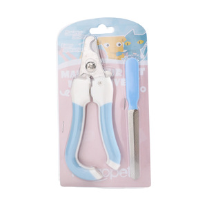 Coupe-ongles pour animaux Havo rose et bleu pour chiens et chats avec kit de lime - Product Image 1