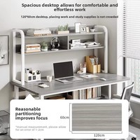 Vente à chaud bureau d'ordinateur en bois simple et moderne petite étagère et bureau pour étude ou chambre à coucher