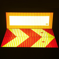Placa Reflectante Trasera para Camión, Tamaños Personalizados, Adhesivo Rectangular Diagonal Rojo y Amarillo, Alta Visibilidad, PVC Imprimible y Desgarrable