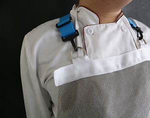 60*80cm Stainless Steel Apron Cut Resistance Chain <strong>Mail</strong> Apron Butcher Meat <strong>Processing</strong> Personal Protective <strong>Equipment</strong> - Product Image 5