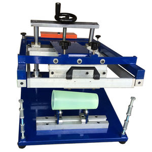 Screen Manual Print NS202 DIY Round Products Easy to Operate Bottle Pen Cup Printing Manual Cylindrical Screen Printing Machine
