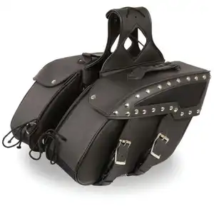 รถจักรยานยนต์ PVC Saddlebags ขนาดใหญ่ด้านข้างกระจาดกล่องสําหรับ Harley Davidson