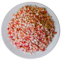 Natuurlijke, zonder toevoegingen, gevriesdroogde aardbeienblokjes, zoete smaak, snack, 1kg bulkverpakking, koel bewaren na het openen