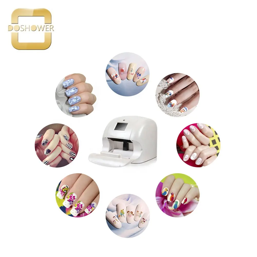 Máquina de manicure automática com coração para arte nas unhas, wifi