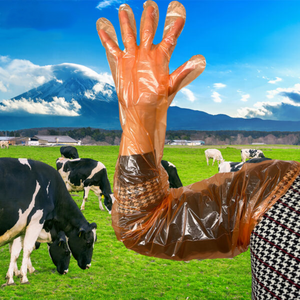 100 piezas <span class=keywords><strong>Boer</strong></span> cabra ganado Touchntuff guantes A.I plástico largo brazo longitud veterinario puño guante - Product Image 3