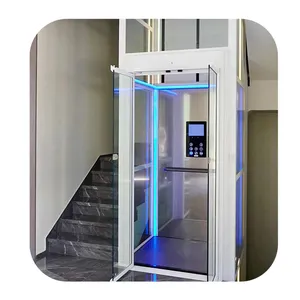 Customized Villa Elevator Easy Installed Hydraulic Home Villa Elevator Lift Wall Mounted Goods Elevator Platform