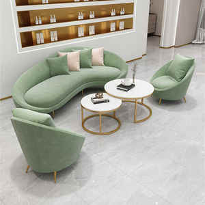 Stylish <strong>Japanese</strong> Living Room Furniture Set 3-Seat Pu Leather Velvet Sectional <strong>Couch</strong> - Product Image 1