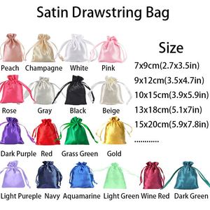 Pochette Cadeau Personnalisée en Soie Satinée avec Cordon 7x9cm – Sacs en Satin de Luxe pour Bijoux, Cosmétiques, Maquillage, Téléphones Portables, Chaussures et Emballage Anti-Poussière - Product Image 3