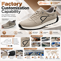 Baskets basses taupe à texture grainée, perforations sur l'embout, semelle intermédiaire épaisse et semelle à crampons, chaussures décontractées pour hommes