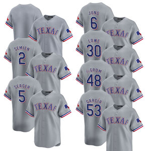 Maillot de baseball pour <span class=keywords><strong>homme</strong></span> Texas Road Limited 2025, uniformes brodés personnalisés avec logo gris, options grandes tailles - Product Image 1