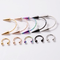 Grilles dentaires punk en gros, piercing hélix, dents de zombie, bijoux dentaires CBB Huya vampire, acier inoxydable, acier chirurgical, lèvre