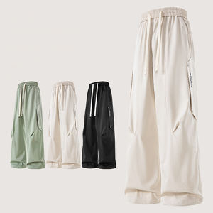 Pantalon de travail printemps-été pour hommes, ample, à bout effilé, à la mode, mince et large, pantalon sarouel, décontracté, motif droit, mode chaude - Product Image 5