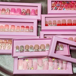 Échantillons Gratuits – Ongles Press-On de Luxe à Marque Privée, Faits Main, Personnalisés, Épais en Acrylique avec Strass, <span class=keywords><strong>Faux</strong></span> Ongles - Product Image 2