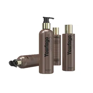 Heypack thương hiệu Nhà máy trực tiếp cung cấp bán buôn tùy chỉnh 250ml PE nhựa Mỹ phẩm dầu gội sang trọng vẻ đẹp chai - Product Image 1