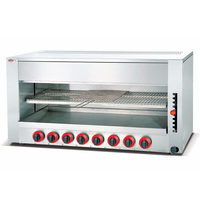 Grill infrarouge à gaz professionnel en acier inoxydable robuste, haute efficacité, grande capacité, pour restaurant