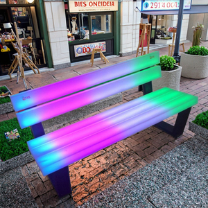 <span class=keywords><strong>Banc</strong></span> <span class=keywords><strong>de</strong></span> parc moderne <span class=keywords><strong>de</strong></span> luxe avec éclairage LED, tabouret <span class=keywords><strong>de</strong></span> bar, plastique étanche IP65 pour usage commercial dans les écoles, les salons, les hôtels, les gymnases - Product Image 1