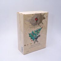 Boîte à deux panneaux avec fenêtres découpées à 24 emplacements et impression intégrale pour calendrier de l'Avent de confitures, avec pochette transparente