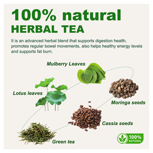 ชาสมุนไพรจีนเฮิร์บส์ พรีเมียม 14 วัน ชาสมุนไพรลดน้ำหนัก ออร์แกนิค ชาเขียวมอริงก้า วิตามินคอมเพล็กซ์ เผาผลาญไขมัน ชาสำหรับคนทานมังสวิรัติ ปราศจากกลูเตน - Product Image 6