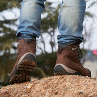 Bottes de sécurité ZG-S500 Goodyear Welt en cuir de blé, vente directe usine, bottes de sécurité robustes pour la construction avec semelle extérieure en EVA+caoutchouc