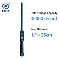 Lecteur d'étiquette de bétail longue portée 134.2kHz Blue-tooth RFID Animal Microchip Scanner ID Tag Long Stick Handheld Reader