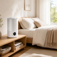 Humidificateur ultrasonique antibactérien 4L, humidificateur à brume fraîche 300ml/h, détachable, facile à nettoyer, silencieux pour la chambre d'enfant, la chambre des bébés