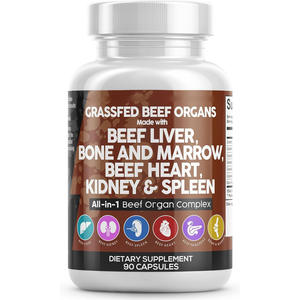 LUVVITA グラスフェッド牛肝カプセル（乾燥牛心臓、脾臓、膵臓、骨髄配合）健康ケア - Product Image 2