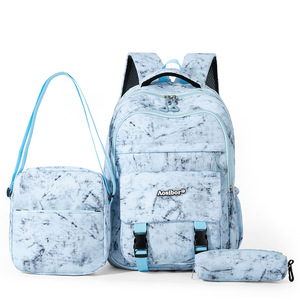 Custom Logo Trendy Design <b>Backpack</b> Set Teenager Schoolbag Casual School Bags Women <b>Backpack</b> - Product Image 4