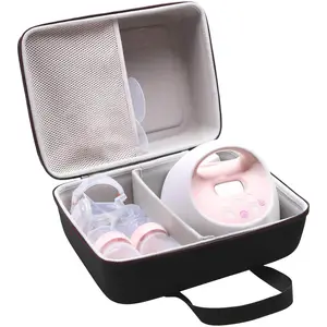 Customized Eva Hard Shell Breast Pump Tool Case For Travel Carrying Breast Pump Storage Bag For 2pcs Momcozy S12 Pro\/S9\/M5