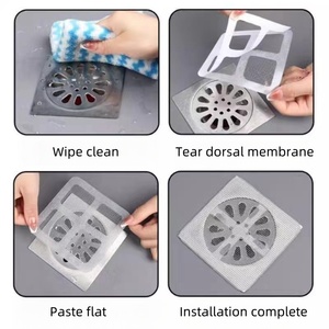 Libert – Filtre de vidange de douche carré moderne de luxe en ABS avec grille anti-cheveux et bouchon pour drain de sol - Product Image 5