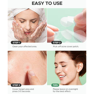 20 Patch 8 + 12mm perhatian untuk bentuk bulat jerawat Patch penutup noda stiker grosir hidrokoloid jerawat Patch - Product Image 4