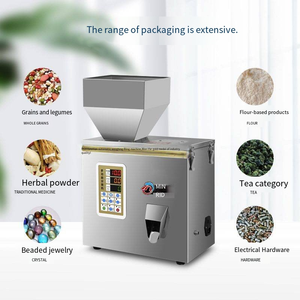 Machine de remplissage semi-automatique 20 grammes pour petits sachets, emballage de sucre, café, poudre alimentaire, fonction de collage, plastique, papier, PLC - Product Image 6