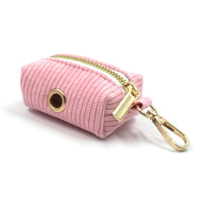 Collar Personalizado para Cachorro con Hebillas Doradas, Estilo <span class=keywords><strong>Princesa</strong></span>, Collar de Pana Rosa Claro para Perro, Buen Precio, Elegante Collar y Correa para Mascotas con Lazo - Product Image 6