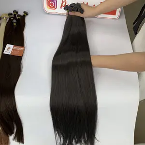 Genius Weft Color 7c Virgin 100% Human Hair Extension Private Label Virgin Hair Beauty And Personal Care Made In Vietnam