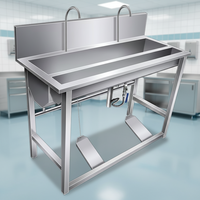 Pédale de désinfection autoportante en acier inoxydable 201/304/316 pour cuisine professionnelle, anti-corrosion, finition polie, 300 kg/m
