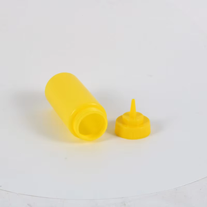 6/Pack 16oz <b>Plastic</b> Squeeze <b>Sauce</b> <b>Bottle</b> Wide Mouth Squeezer Yellow - Product Image 6