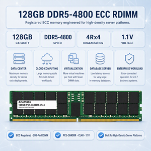 Memoria de servidor AC455965 128GB DDR5-4800 ECC PC5-38400 1.10V Registrada 4Rx4 CL40 Modelo de planificación de capacidad Loop - Product Image 1