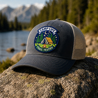 Écusson personnalisé pour l'aventure en plein air, camping, randonnée, tactique, à fixation auto-agrippante, broderie nature et sauvage pour sac à dos