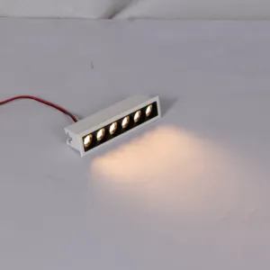 ANOVA LED 선형 빛 recessed 안티 눈부심 8 와트 광장 dimmable 알루미늄 선형 LED 다운 라이트