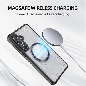 Custodia trasparente rigida per PC posteriore per Samsung <span class=keywords><strong>S22</strong></span> S23 S24 S25 PLUS Ultra FE <span class=keywords><strong>Cover</strong></span> morbida in <span class=keywords><strong>Silicone</strong></span> custodia magnetica Wireless - Product Image 5