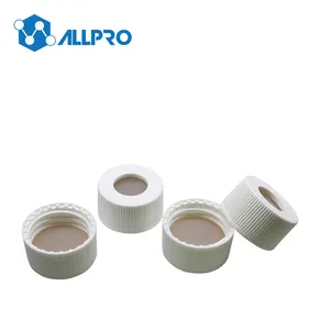 PTFE/실리콘 septa를 가진 24-400 백색 보세품 열려있는 정상 모자