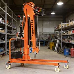 Petite grue télescopique électrique montée sur camion, palan électrique de levage de 1 tonne - Product Image 6