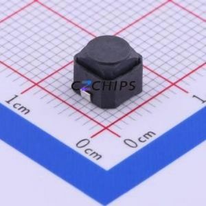 1TS009A-2700-5000-CT Tactile Switch SMD,6x6mm Switch Single Pole Single Throw Round Button 2.7N Vertical Mount - Product Image 1
