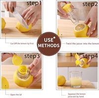 Presse-citron manuel, extracteur de jus d'agrumes, presse-agrumes portable à vis pour oranges et citrons