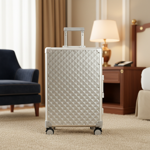 <span class=keywords><strong>Valise</strong></span> rigide en aluminium de luxe personnalisée et tendance avec roulettes pivotantes, serrure TSA, sans frais de moule pour les tailles non standard sur mesure - Product Image 2