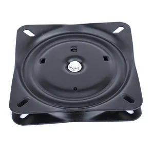 7 inch 180 degree Swivel Ball Bearing Plate Replacement Universal Mounted Hardware Base for Chairs, Flat Bar Stools, Recliners