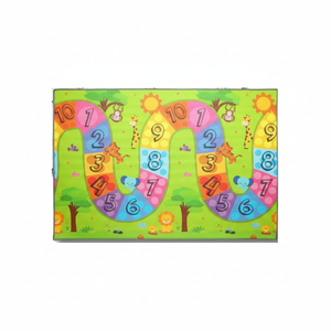 100x140x1,5 cm Tapis de jeu XPE à simple face pour bébé-Rouleau, imperméable, mousse non toxique Colurful Number Road - Product Image 1