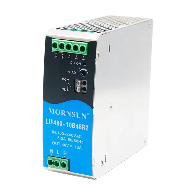 MORNSUN LIF480-10B AC/DC 480W Din ray güç kaynağı