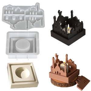 Molde <span class=keywords><strong>de</strong></span> Silicona para Velas con Forma <span class=keywords><strong>de</strong></span> Castillo <span class=keywords><strong>de</strong></span> Pascua, Estilo HC, para Hacer Adornos <span class=keywords><strong>de</strong></span> Yeso con Diseño <span class=keywords><strong>de</strong></span> Castillo <span class=keywords><strong>de</strong></span> Medio Oriente - Product Image 1