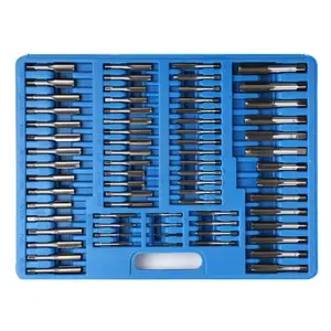 SOLUDE 110pcs Metric Tap Set Tap Machine Hand Screw Thread Taps Set Thread Metric Plug Tap Drill Bits Set