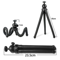 Mini trépied en Silicone de poche, cm, support Flexible pour perche à selfie, pour caméra et téléphone portable, avec télécommande